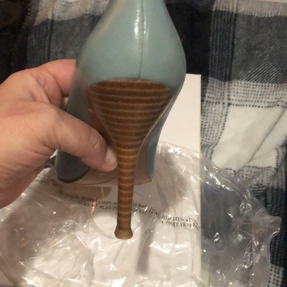 NWT NWFLAX AQUA LEATHER UPPER PUMP!!! - Picture 5 of 8